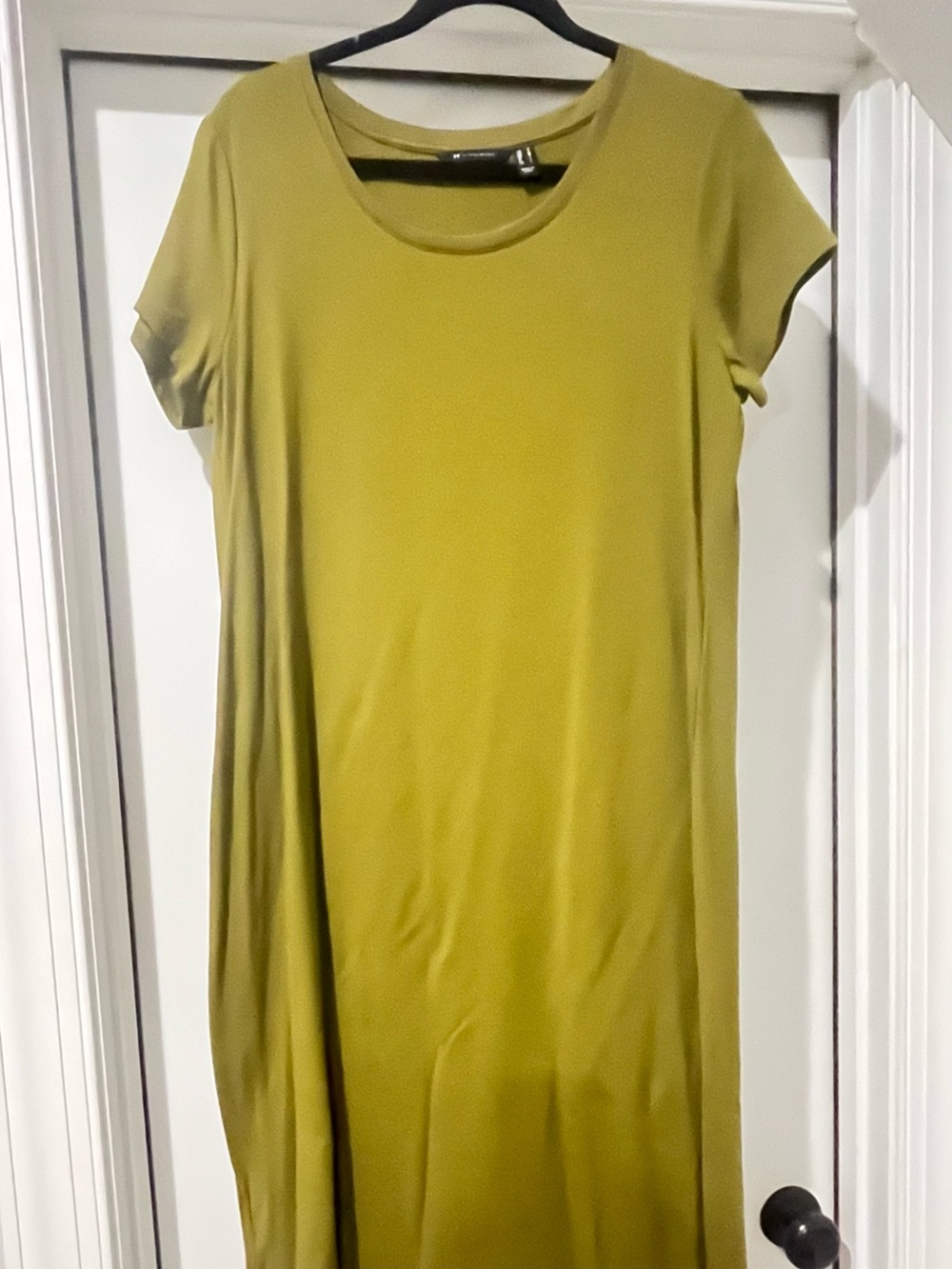 Halston Women’s Olive Green Short Sleeve Knit Dress -